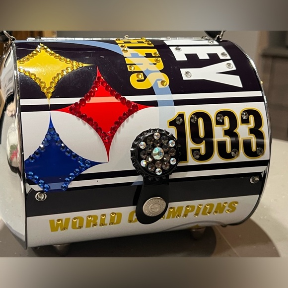 Little Earth Super Rare Swarovski crystals Steelers purse - Picture 1 of 13